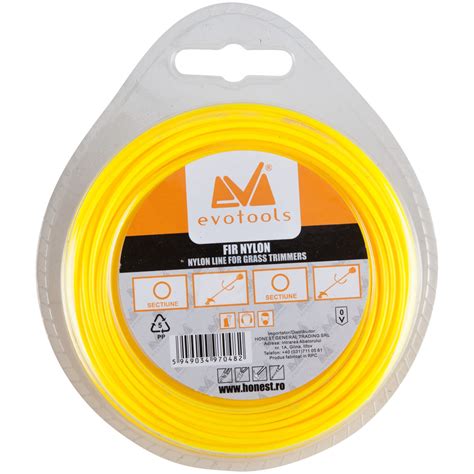 Fir Nylon Rotund Pentru Trimmer Motocoasa Mm X M Evotools Emag Ro