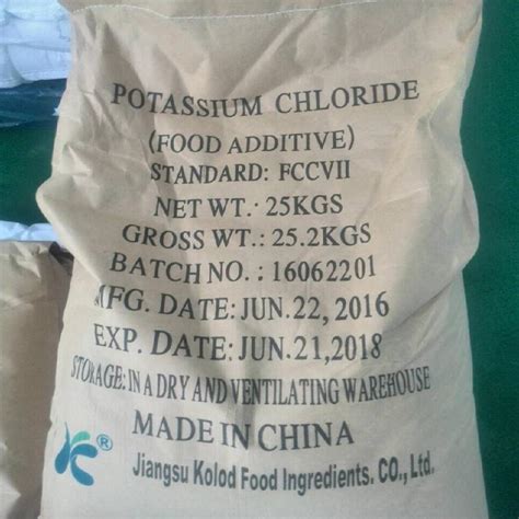 Buy Potassium Chloride Food Grade From Jiangsu Kolod Food Ingredients Coltd Echemi