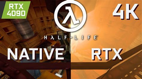 HALF LIFE 1 Ray Traced ON Vs OFF Comparison RTX4090 4K Ultra By