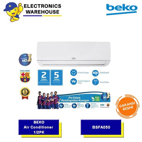 Jual Beko AC 1 2 PK BSFSA050 BSFSA 050 Instalasi Shopee Indonesia