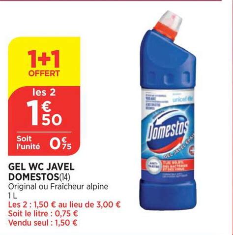 Offre Gel Wc Javel Domestos Offert Chez Bi