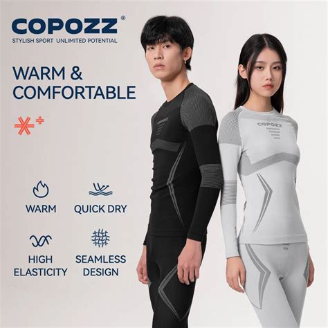 Copozz Conjunto De Ropa Interior T Rmica Para Hombre Y Mujer Ch Ndal