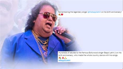 Bappi Lahiri Birth Anniversary Fans Remember Pay Tribute To The Dil