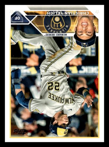 Christian Yelich Topps Milwaukee Brewers Mint Ebay