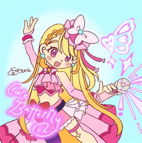 Cure Butterfly Cleaned Colored Sketch 🎀 Rprecure