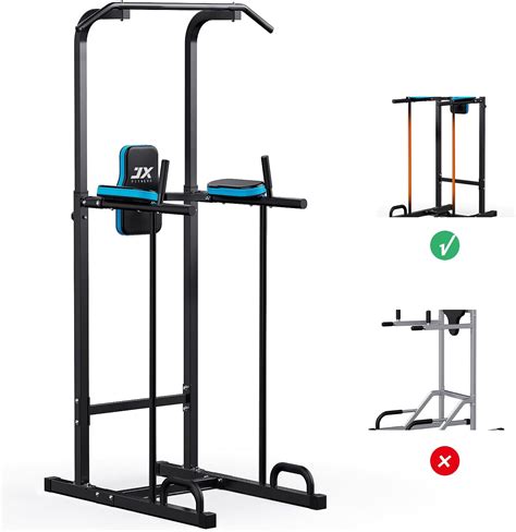 Jx Fitness Power Tower Dip Station Klimmzugstange F R Home Gym