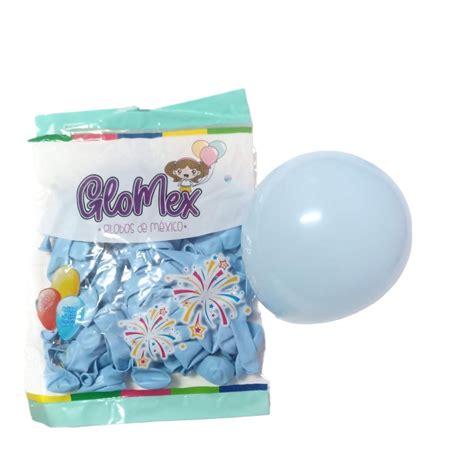 Globo GloMex Azul Pastel 5 C 100 La Globeria