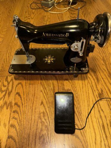 Totally Restored Ambassador Leather Canvas Sewing Machine Made In