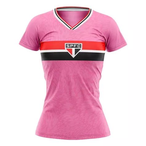 Camisa São Paulo Butterfly Feminina Outubro Rosa Original