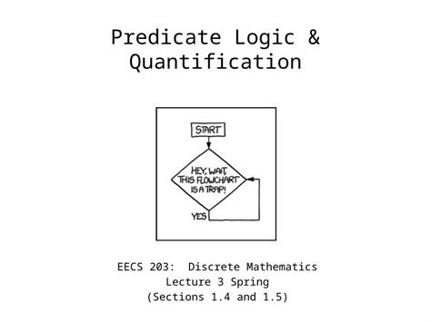 PPTX Predicate Logic Quantification EECS 203 Discrete Mathematics