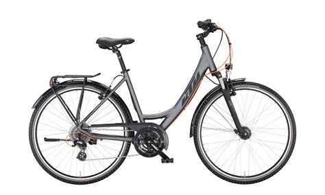 Ktm Life Joy Steelgrey Matt Black Orange 3x8 Shimano Altus