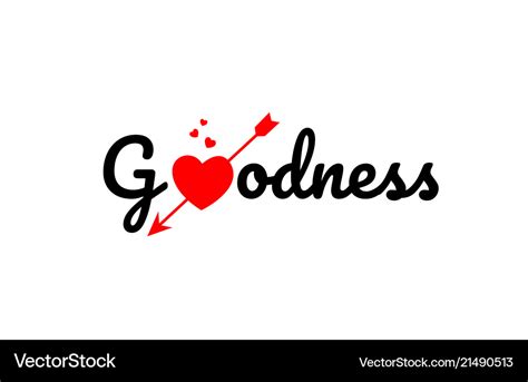 Goodness Word Text Typography Design Logo Icon Vector Image