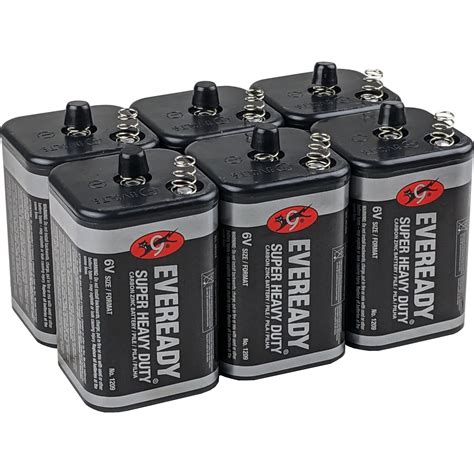 Eveready 1209 6 Pack 6v Lantern Batteries Battery Mart