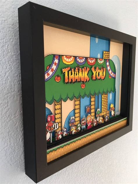 Super Mario World Shadowbox SNES Custom Made Perfect Gift Idea Frame 8