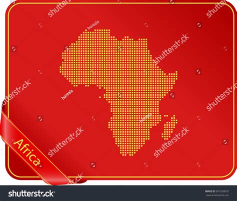 Map Africa Stock Vector Royalty Free 691260070 Shutterstock