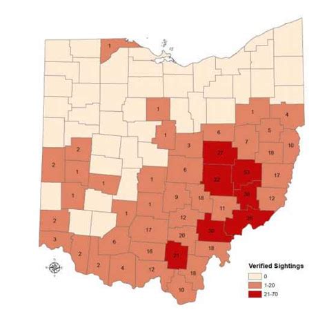 Ohio Bear Sightings Map