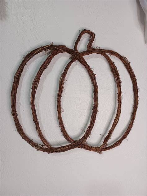 Pumpkin Grapevine Wreath Form Pumpkin Wreath Form Grapevine Etsy