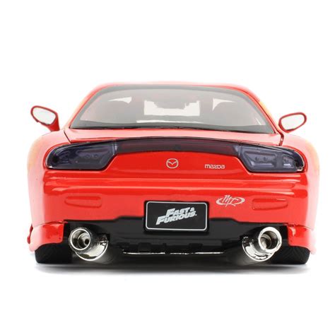 Fast And Furious Orange Juliuss Mazda Rx 7 124 Scale Die Cast Metal Vehicle