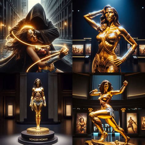 Wonder Woman Turned Into A Golden Statue By Gianluka2000 On Deviantart