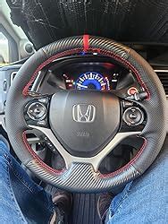 Amazon Carkooler DIY Stitching Carbon Fiber Steering Wheel Cover