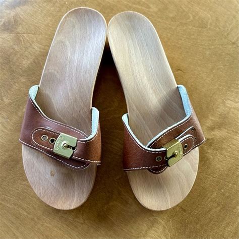 Dr Scholl S Shoes Vintage Dr Scholls Original Wood Exercise Sandal