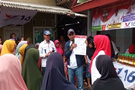 Caleg Perindo Gelar Bazar Tebus Minyak Goreng Murah Dan Sosialisasi