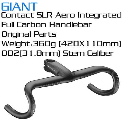 Giant Contact SLR Aero Manillar De Carbono Integrado Piezas Originales