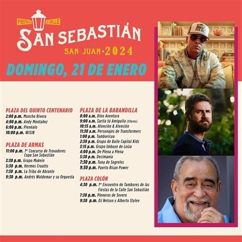 Mira La Lista De Toda La Oferta Musical De Las Fiestas De La Calle San