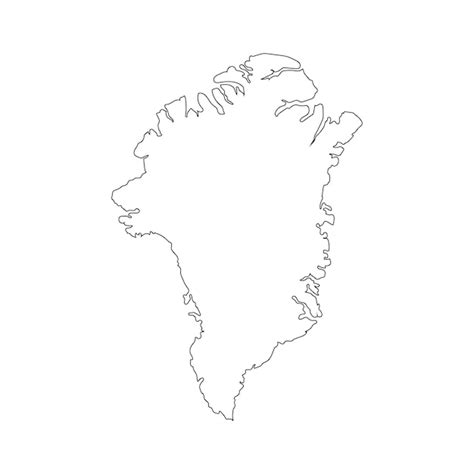 Premium Vector Greenland Map Icon Vector Illustration Design