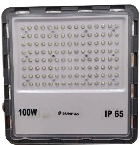 Sunfox Pure White W Led Floodlight With Lens For Outdoor Ip