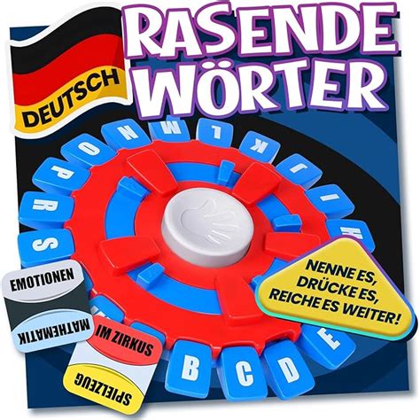 Asslye Rasende W Rter Spiel Deutsch Wortspiel Buchstaben Dr Cken Mit