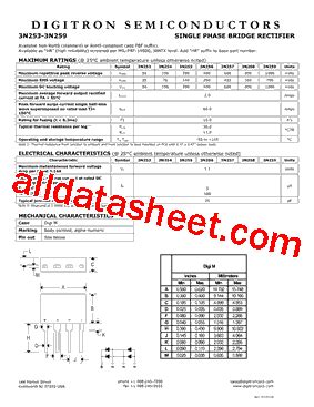 N Datasheet Pdf Digitron Semiconductors