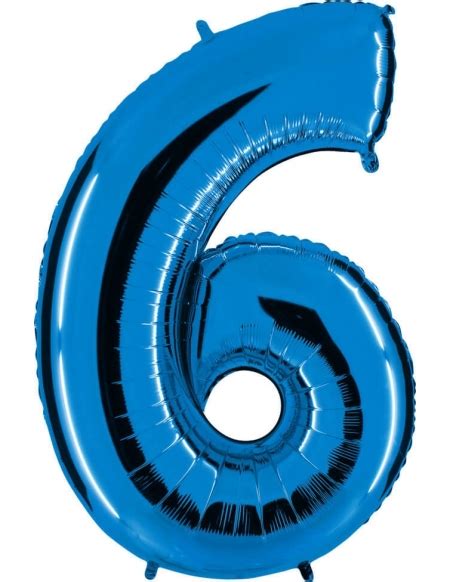 Globos De Helio Numero De Cm Azul Gigante Foil Poliamida G B