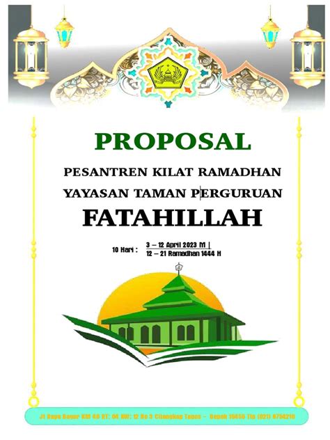 Proposal Pesantren Kilat 2023 Pdf