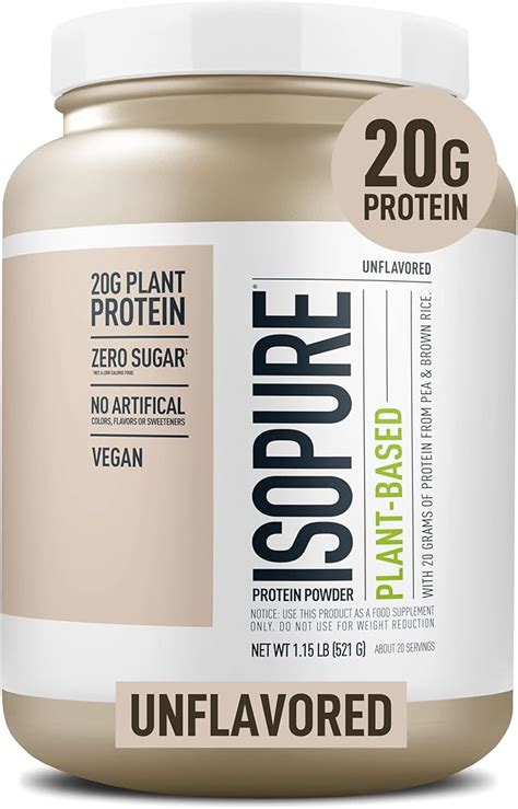 Natures Best Plant Based Vegan Protein Powder By Isopure Organic