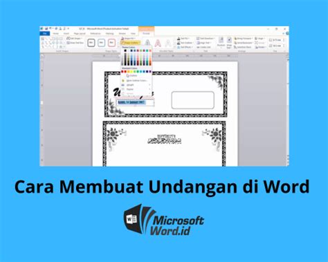 3 Cara Membuat Undangan Di Word Manual Template Otomatis