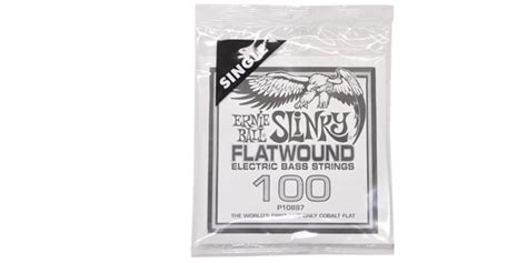 ERNIE BALL 100 Slinky Flatwound Electric Bass String Single Sound House