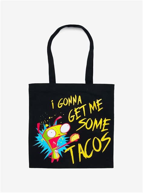 Hot Topic Invader Zim Gir Tacos Double Sided Tote Bag Hamilton Place