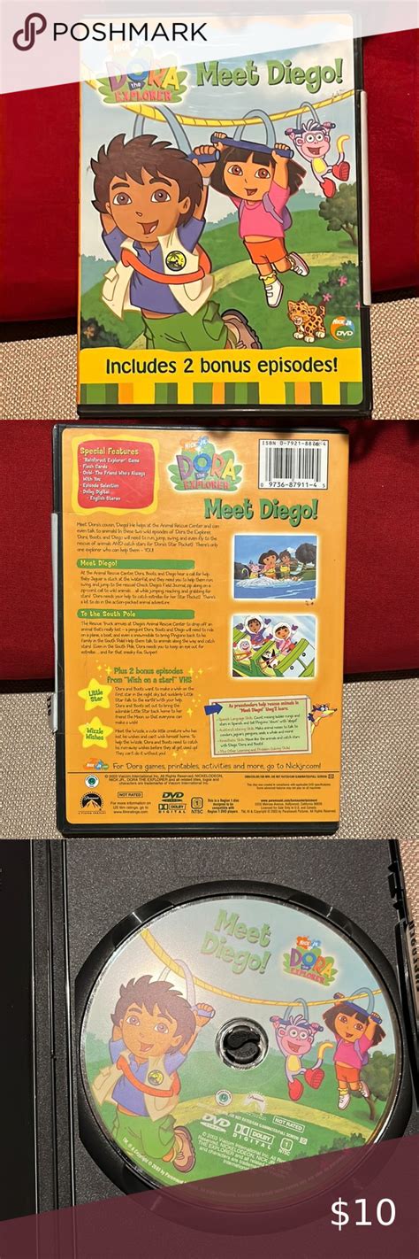 Nick Jr Dora The Explorer Meet Diego Dvd Dora The Explorer Nick Jr Dora