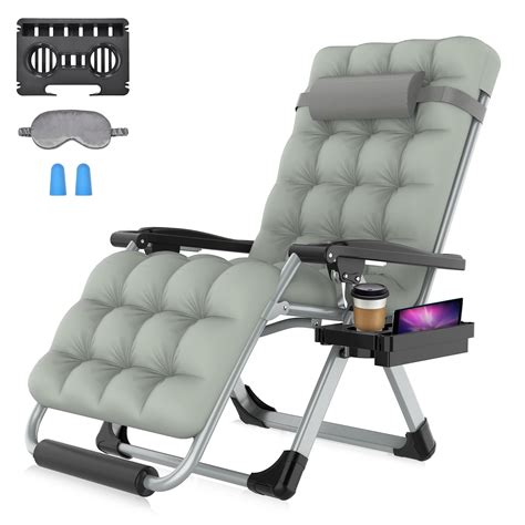 Suteck Zero Gravity Chair 29In XL Reclining Lounge Chair W Removable