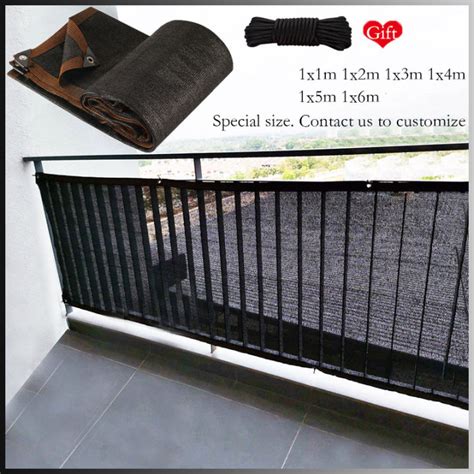 M M M M M M Black Balcony Shade Net Privacy Net Anti Uv Hdpe Sun