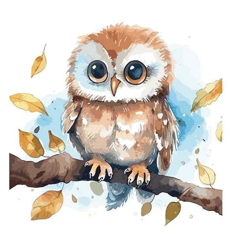 Illustration De Dessin Anim De Hibou Dessin La Main Style Automne