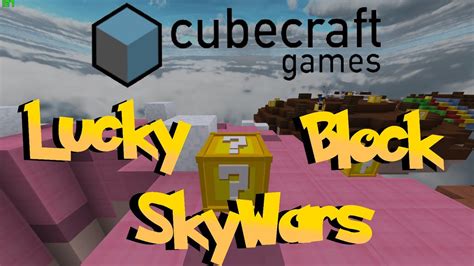 Lucky Block Skywars On The CubeCraft Server YouTube