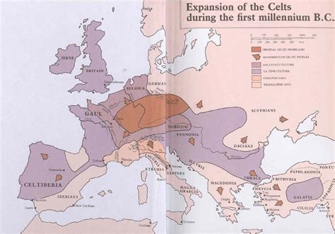 Expansion Of The Celts Historical Maps Celtic Ancient Maps