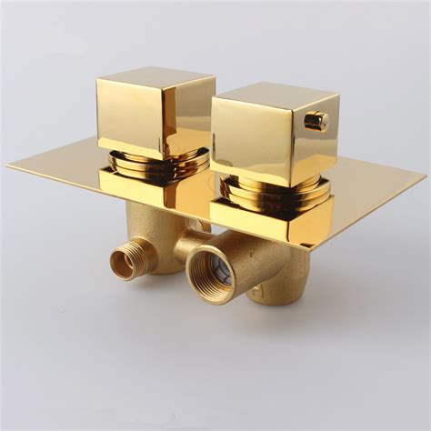 Fontana Gold Solid Brass Concealed Thermostatic Shower Valve