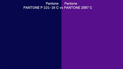 Pantone P 101 16 C Vs Pantone 2597 C Side By Side Comparison