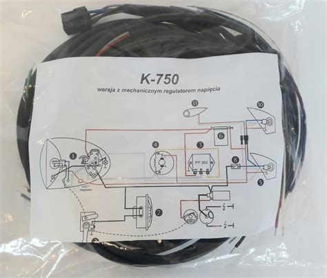 Instalacja elektryczna Wiązka schemat K 750 11299002383 oficjalne