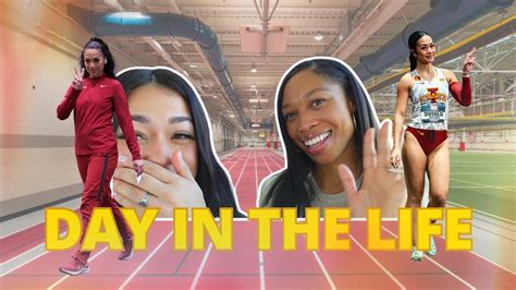 A Day In The Life D1 Athlete At Iowa State I Met Allyson Felix