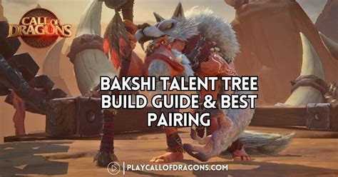 Gwanwyn Talent Tree Build Guide Best Pairing Play Call Of Dragons