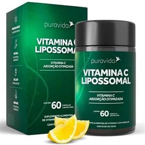 Kit 2x Vitamina C Lipossomal 1000mg Óleo De Coco 60 caps Pura